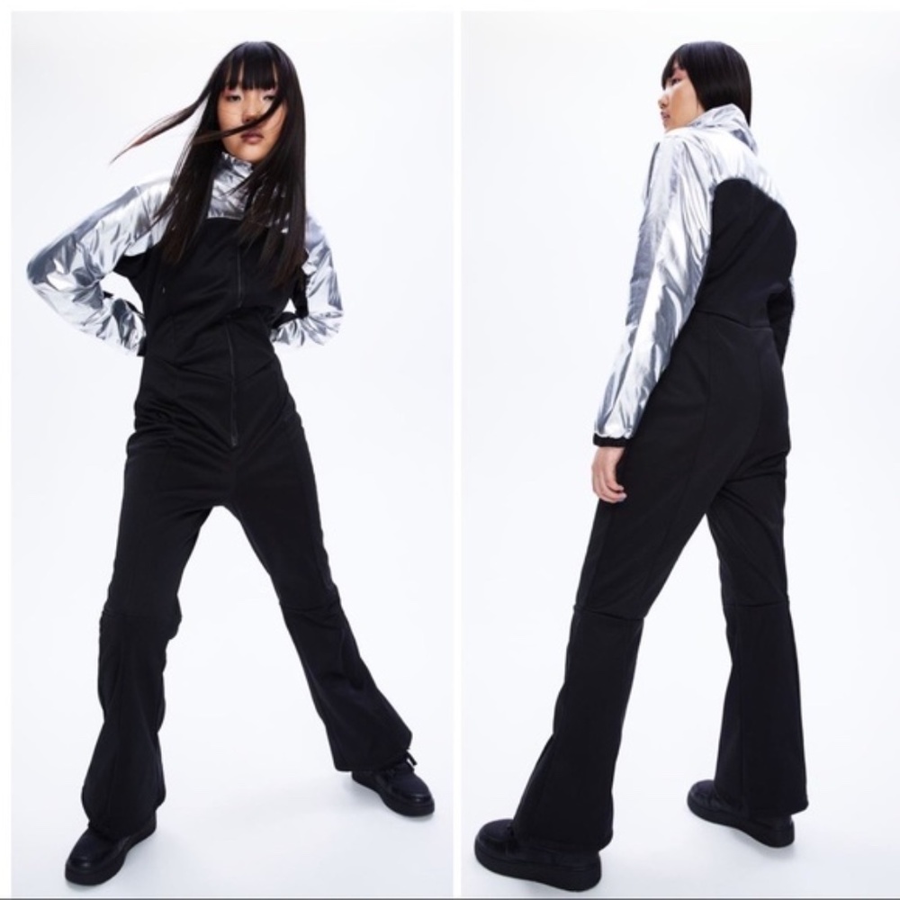 H&M Black and Silver Jumpsuit